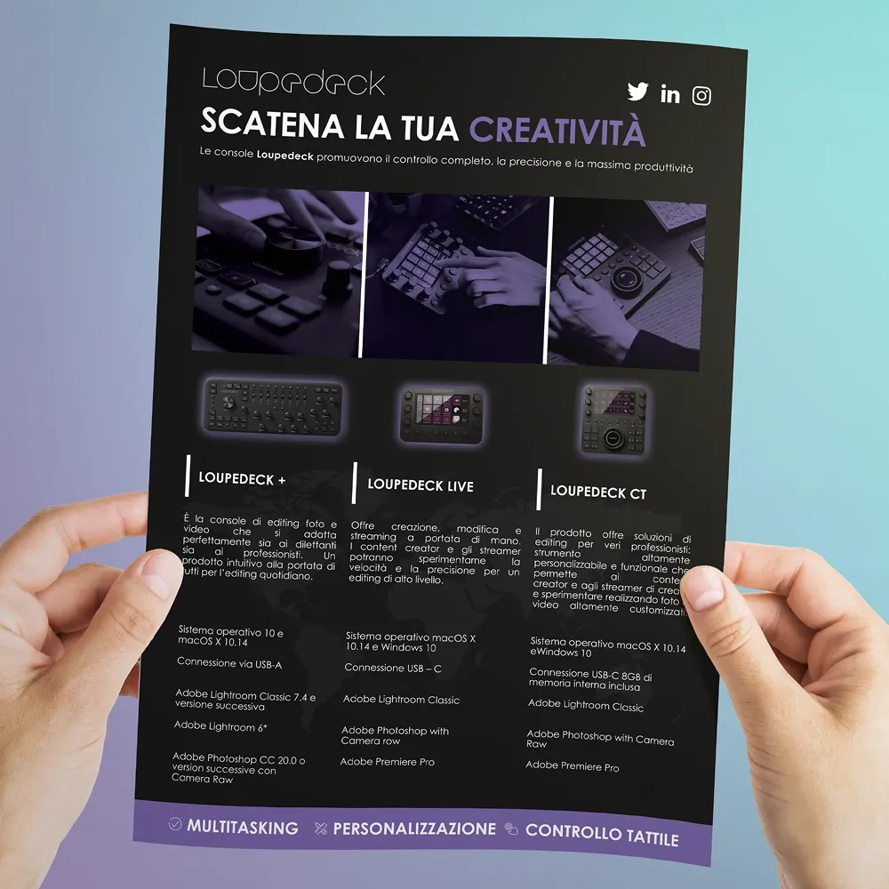 Flyer Loupedeck ALSO Italia